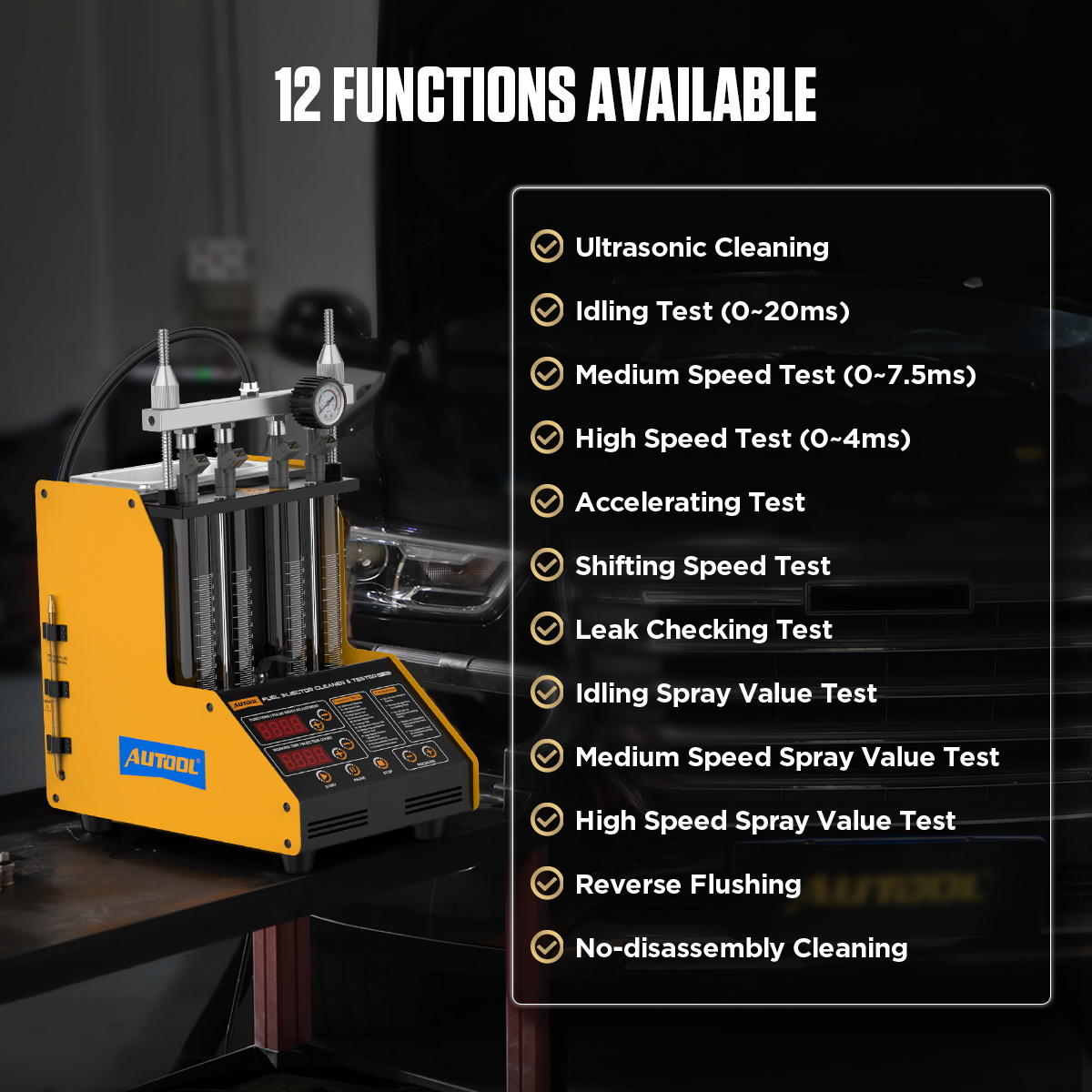 Fuel Injector Cleaner - Maszyna do czyszczenia wtryskiwaczy samochodowych i