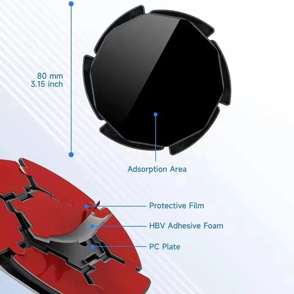 Car Accessories Phone Holder - Antypoślizgowa silikonowa podkładka z przyssawką do