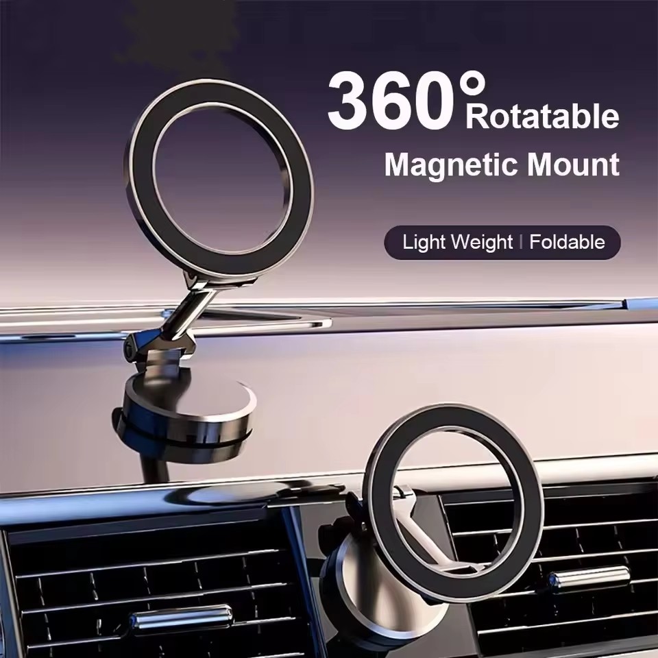 Car Accessories Phone Holder - Składany magnetyczny uchwyt samochodowy na telefon