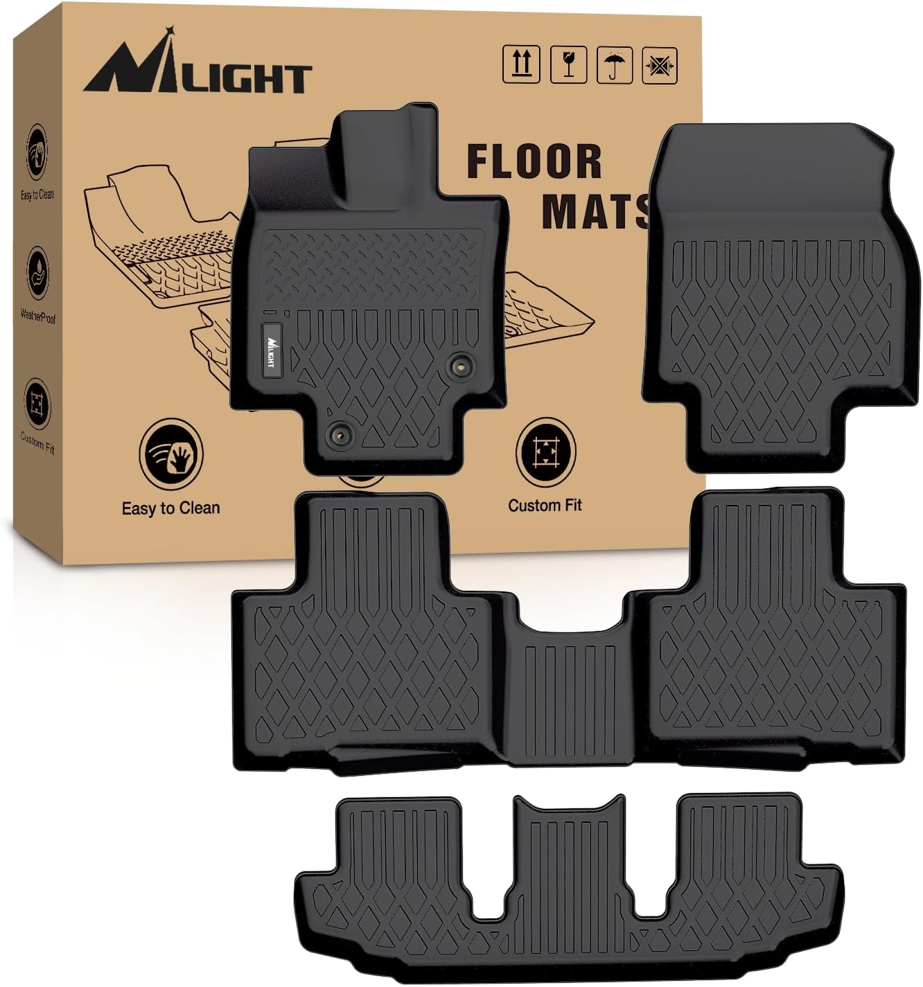 Car Floor Mat Rubber - Dopasowane na miarę dywaniki samochodowe Nilight