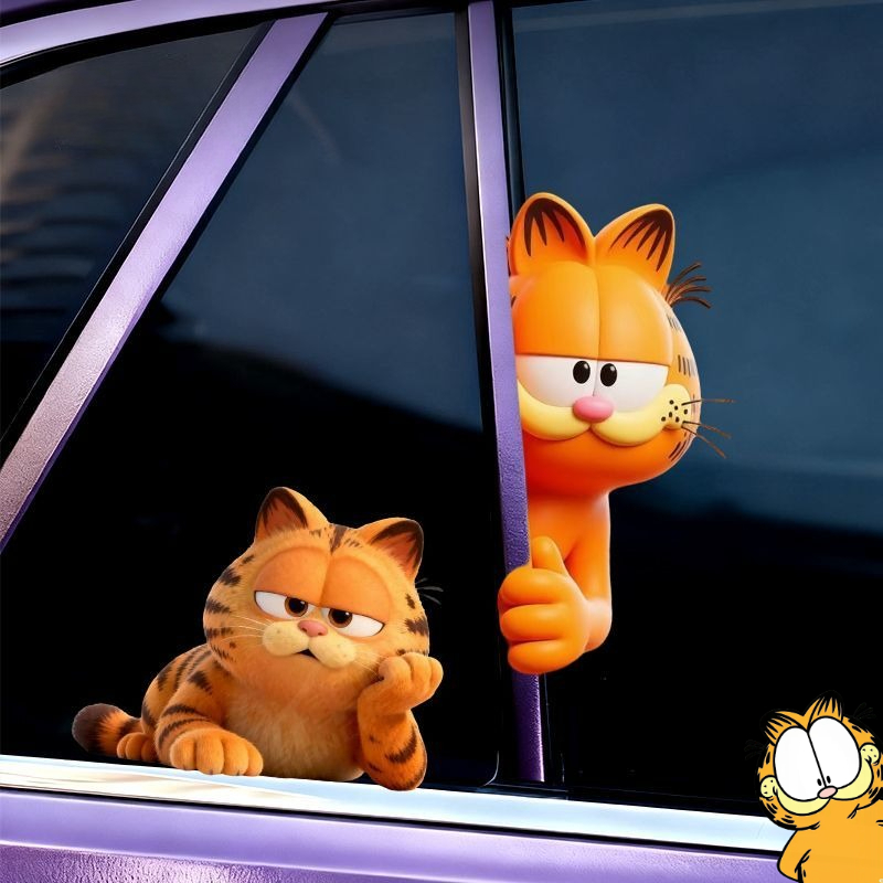 Car Accessories You Need - Naklejki Garfield anime kreskówka słodkie śmieszne