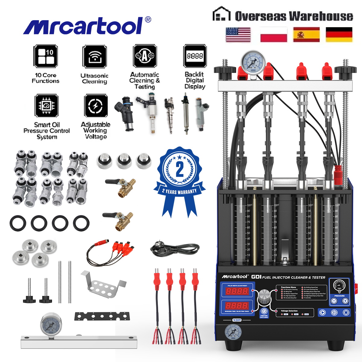 Fuel Injector Cleaner - MR CARTOOL V209 GDI EFI FEI