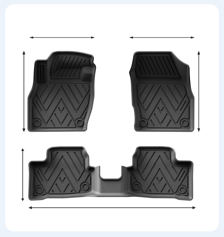   (LHD)Dla Volkswagen Polo Plu – Car Floor Mat Rubber recenzja i cena