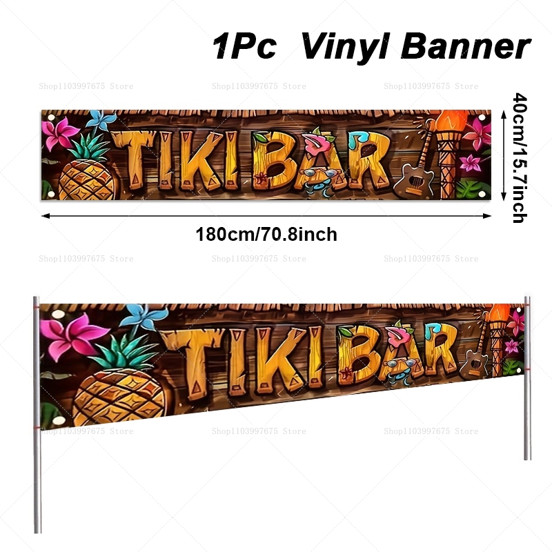 Baner do baru Tiki, tropikalny – Car Accessories Nearby recenzja i cena