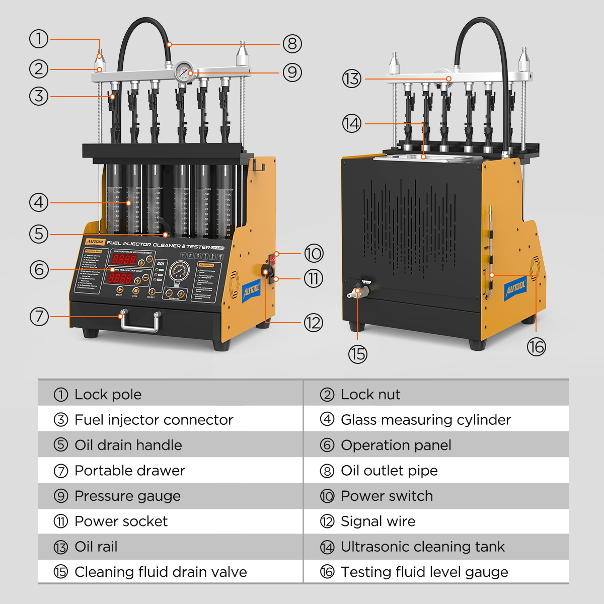 AUTOOL CT400 Urządzenie do czy – Fuel Injector Cleaner recenzja i cena